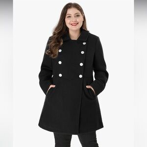 Elegant Black Pea Coat